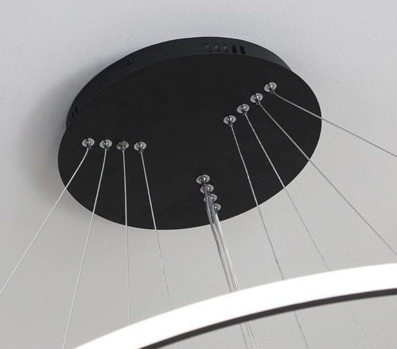 Lustre Pendente Circular Triplo em Led luzes projeto-150