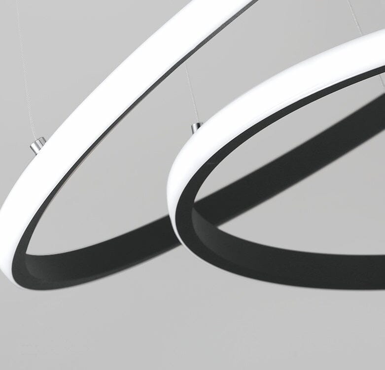 Lustre Pendente Circular Triplo em Led luzes projeto-150