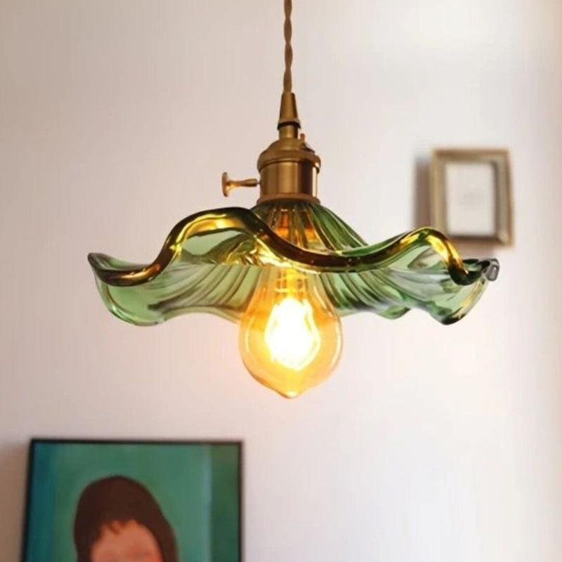 Lustre Pendente de Luxo Floral Vintage Retrô Pendente - 0044 YuDome