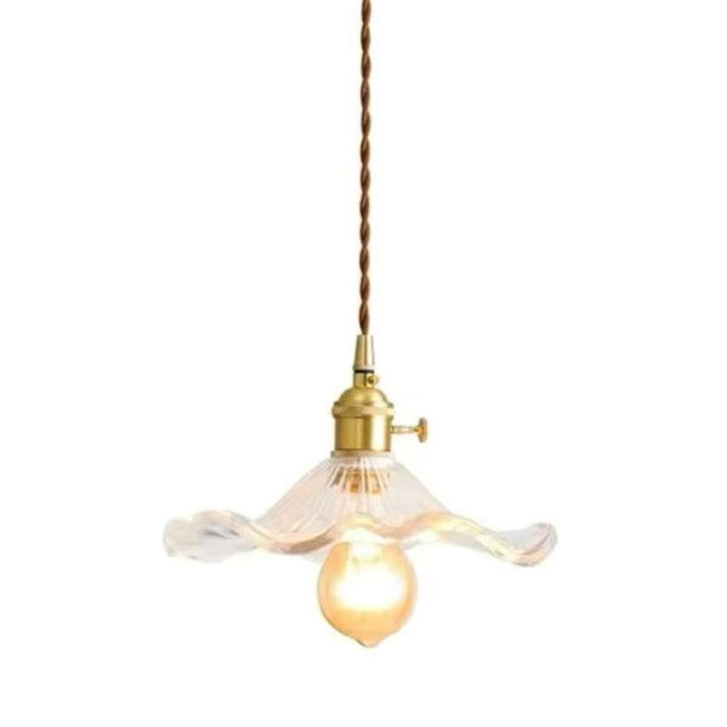 Lustre Pendente de Luxo Floral Vintage Retrô Pendente - 0044 YuDome Transparente