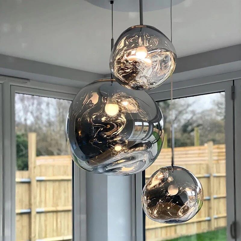 Lustre Pendente Luxuoso Lava Macaron Nórdico luzes Conceito