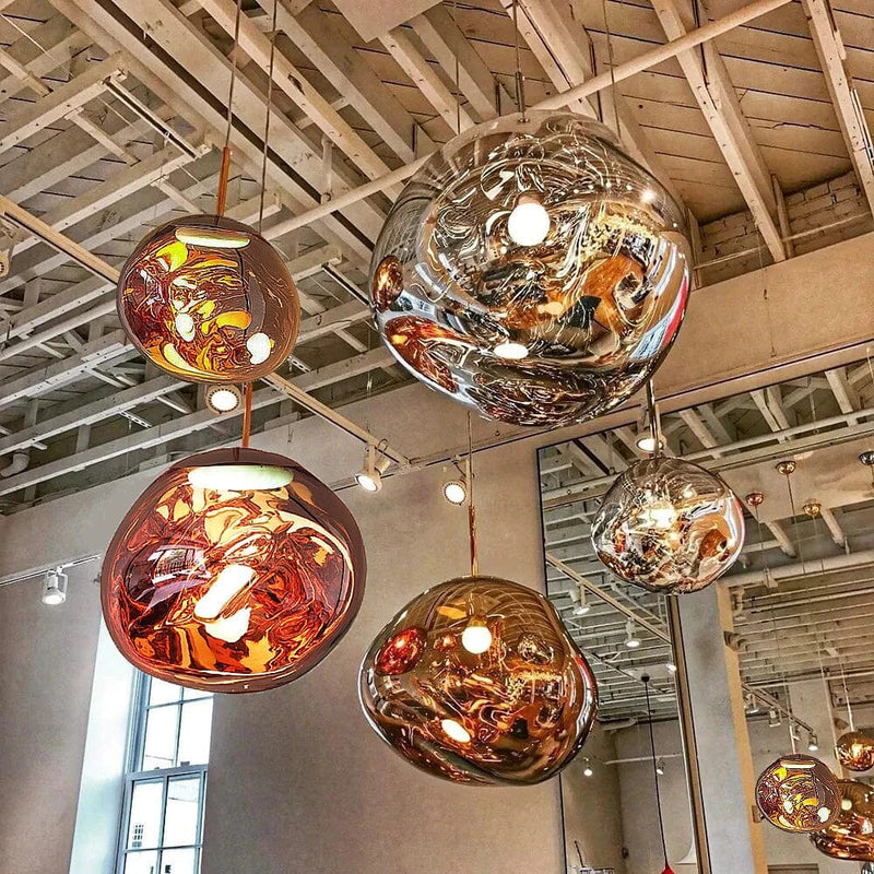 Lustre Pendente Luxuoso Lava Macaron Nórdico luzes Conceito