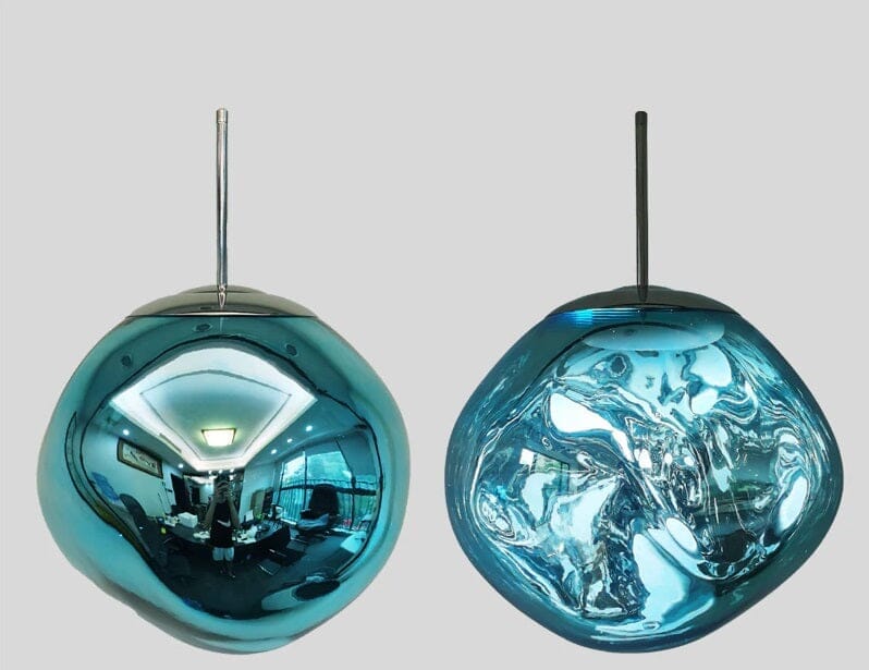 Lustre Pendente Luxuoso Lava Macaron Nórdico luzes Conceito Azul 15cm