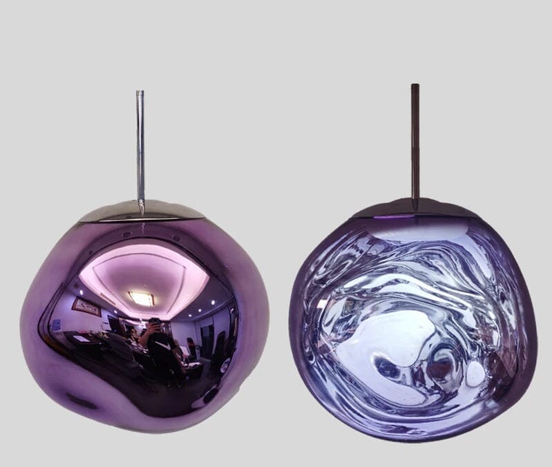 Lustre Pendente Luxuoso Lava Macaron Nórdico luzes Conceito Roxo 15cm