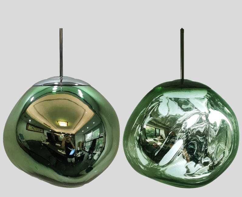 Lustre Pendente Luxuoso Lava Macaron Nórdico luzes Conceito Verde 15cm
