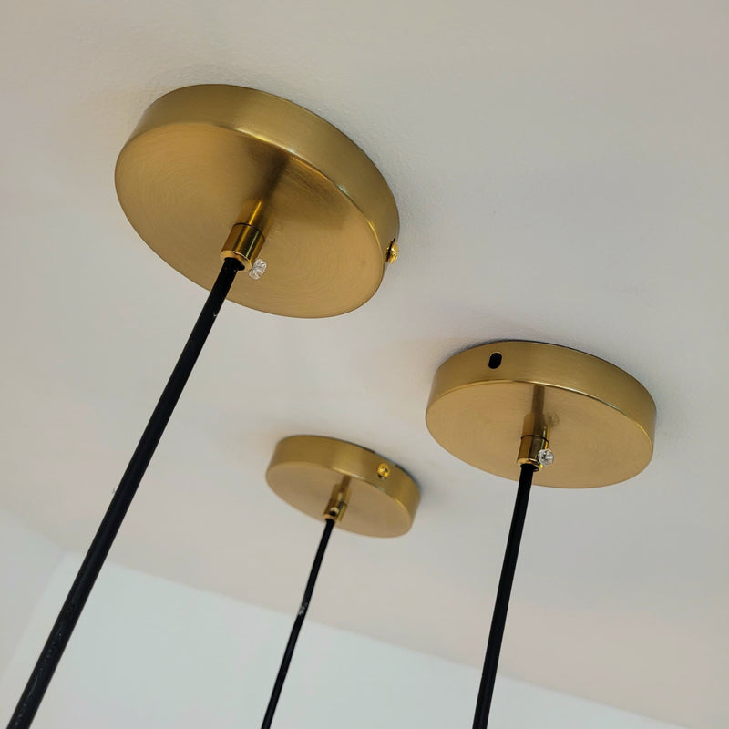 Luxurious Retro Green Glass Pendant Light