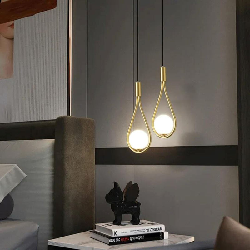 Sphere Crystal LED Pendant Light – Luxury Glass Drop Design