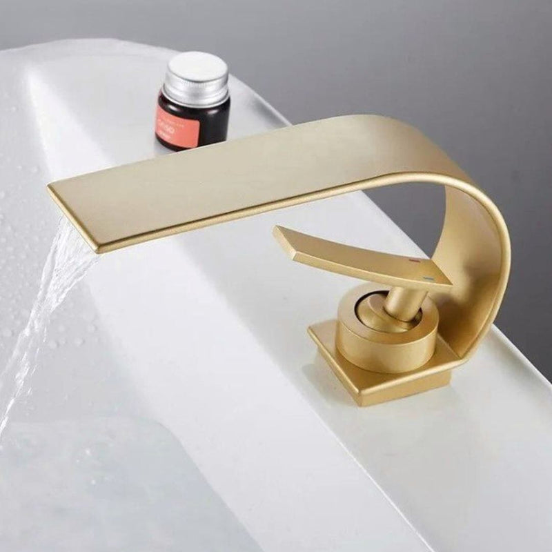 Torneira Clássica Ripple Gold para Cuba Banheiro e Lavabo TorneiraLavabo - 0005 YuDome