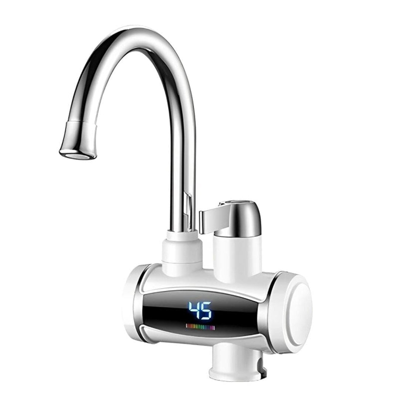 Torneira Heater Digital LED Elétrica com Aquecimento 3300W - 220V TorneiraCozinha - 0014 YuDome De Bancada Branco