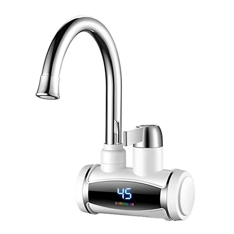 Torneira Heater Digital LED Elétrica com Aquecimento 3300W - 220V TorneiraCozinha - 0014 YuDome De Parede Branco