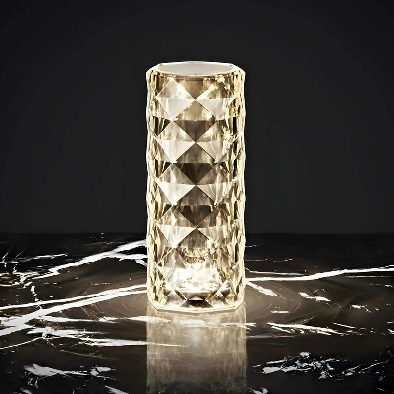 Crystal Touch LED Table Lamp – 16 Colours Wireless Rechargeable