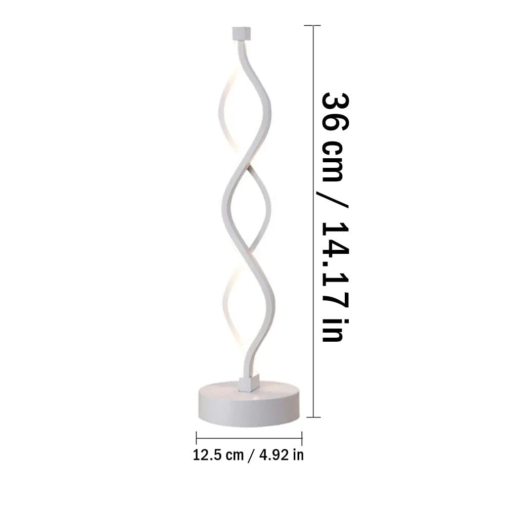 Double Spiral 14" LED Table Lamp