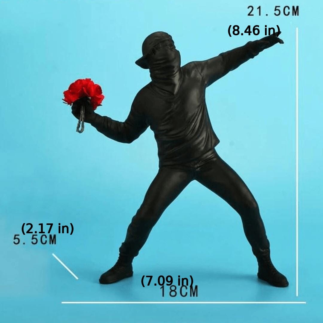 Banksy Flower Thrower Sculpture
