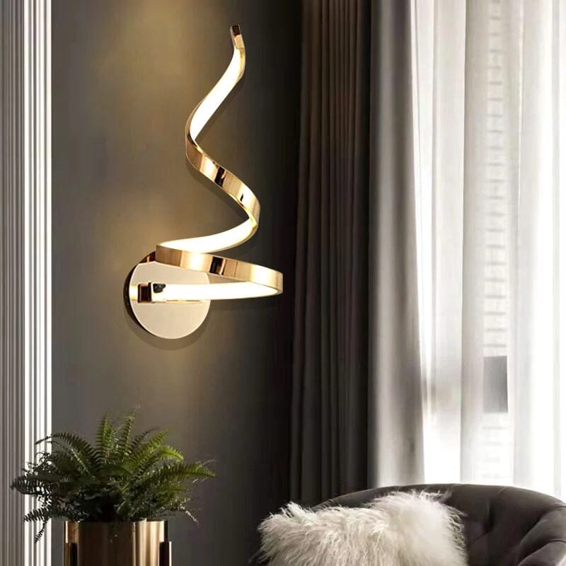 Luxury Minimalist Spiral LED Wall Sconce
