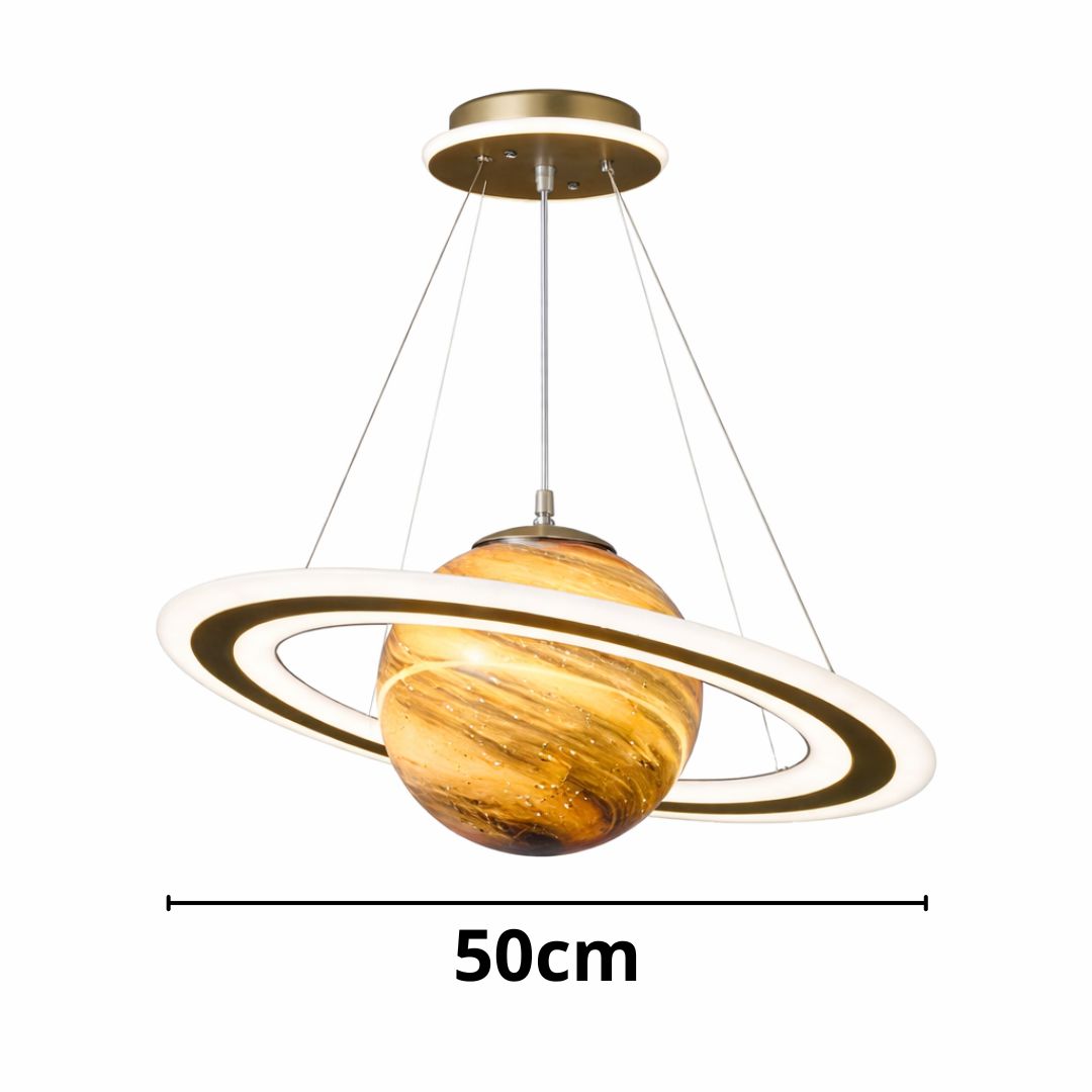 Saturn Decorative Pendant Light – Modern Planet-Inspired Ceiling Lamp