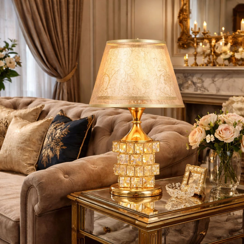 Classic Elegance Crystal Table Lamp