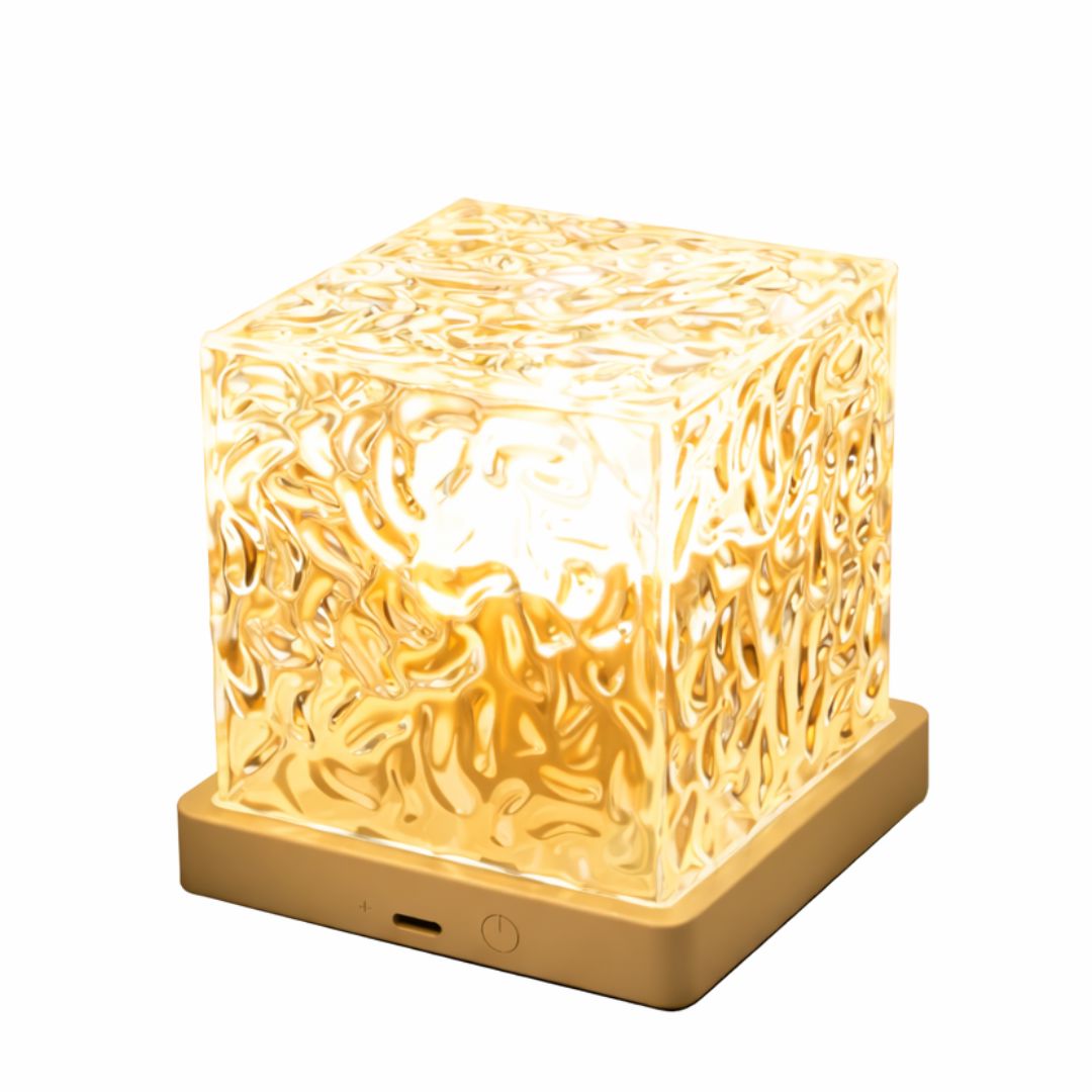 Ripple Glow Cube Table Lamp