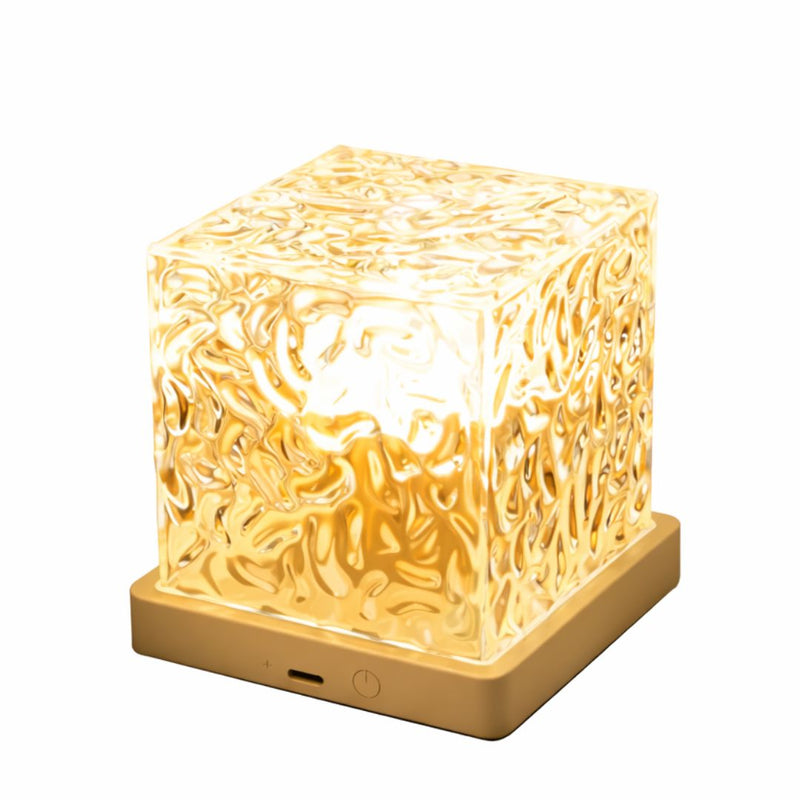 Ripple Glow Cube Table Lamp