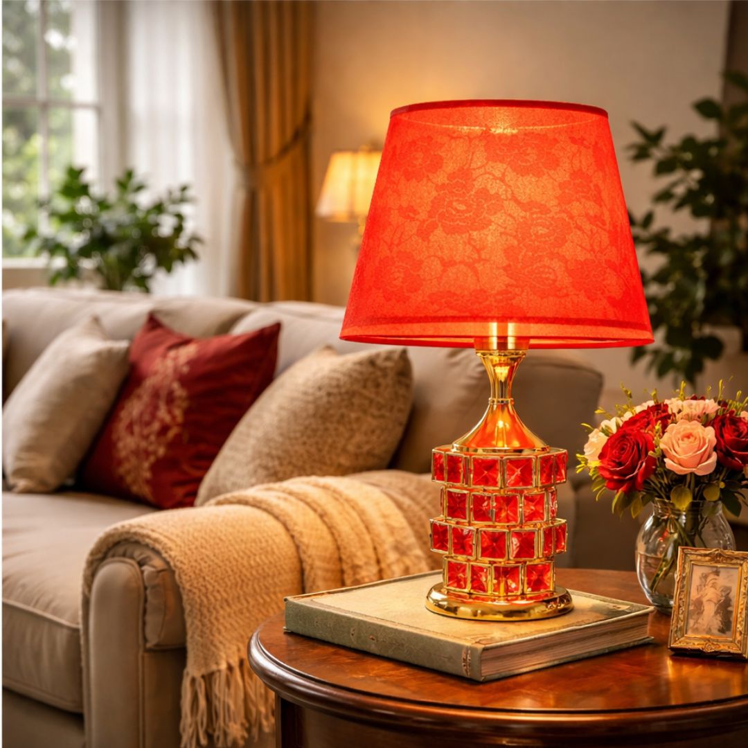 Classic Elegance Crystal Table Lamp