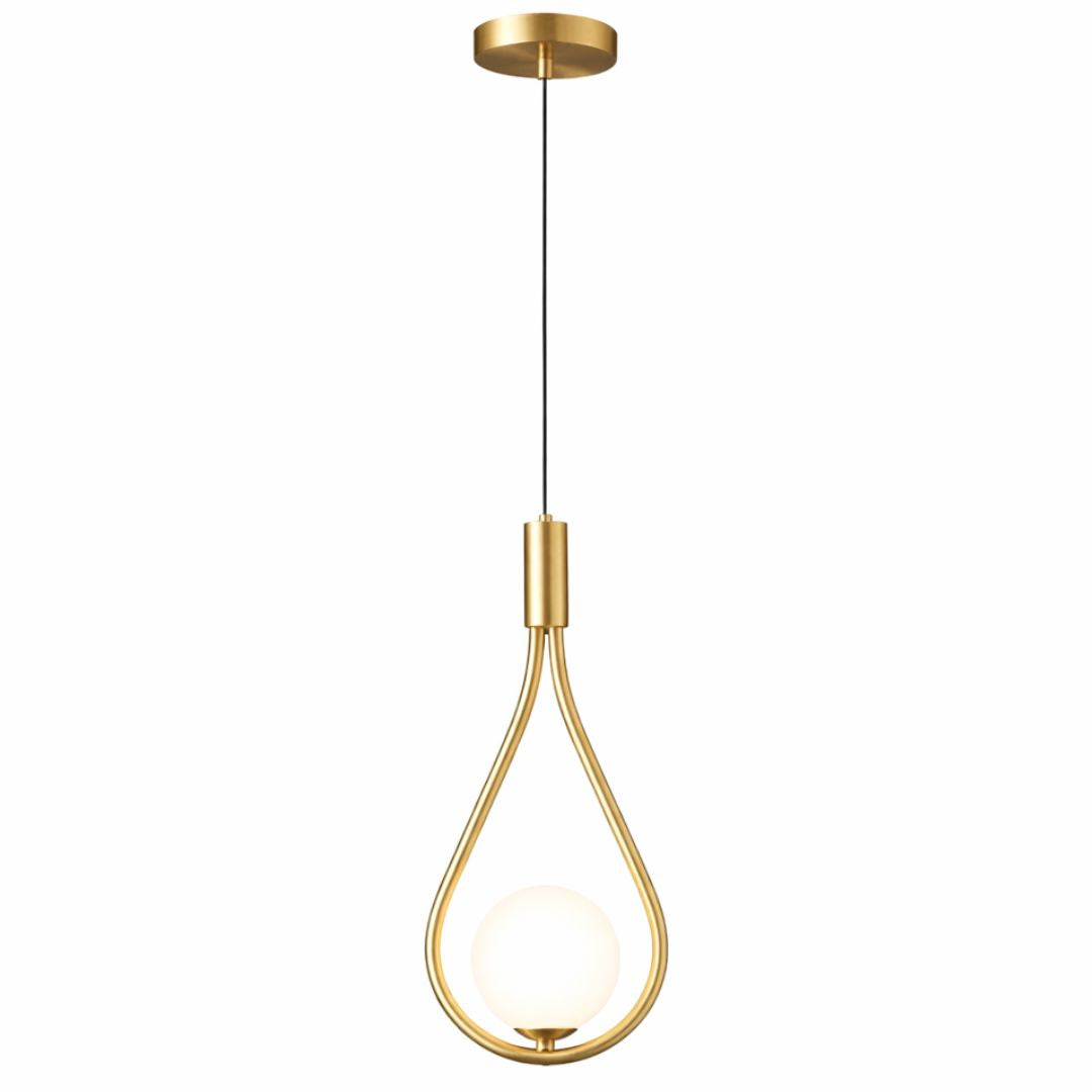 Sphere Crystal LED Pendant Light – Luxury Glass Drop Design