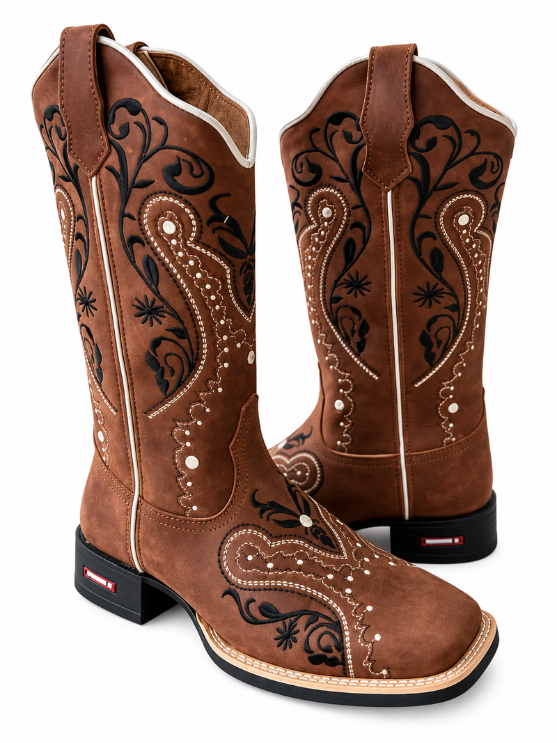 Alice Western Boots – Nescau Horse Leather / Tribal Embroidery