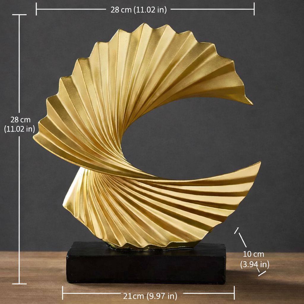 Minimalist Abstract Luxus Resin Sculpture