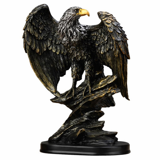 Nordic Eagle Sculpture – 9.84 x 7.48 in Modern Decorative Statue