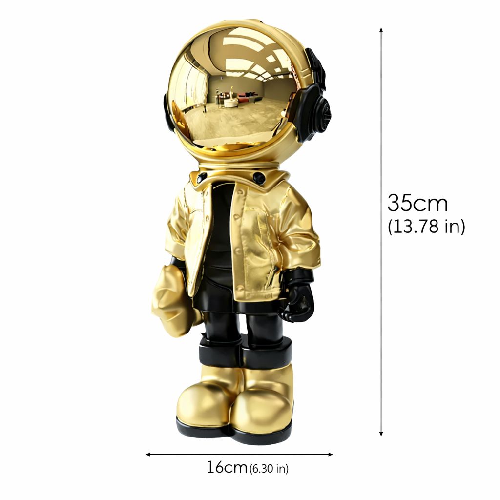 Modern Creative Astronaut Sculpture – 13.7in