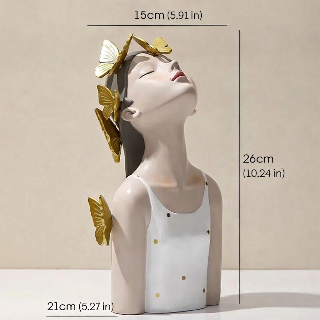 Bella Butterfly Doll Sculpture in Polka Dots (Limited Edition)