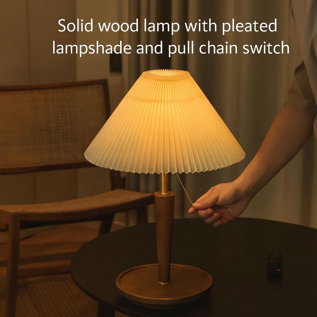 Retro Vienna Pleated Table Lamp