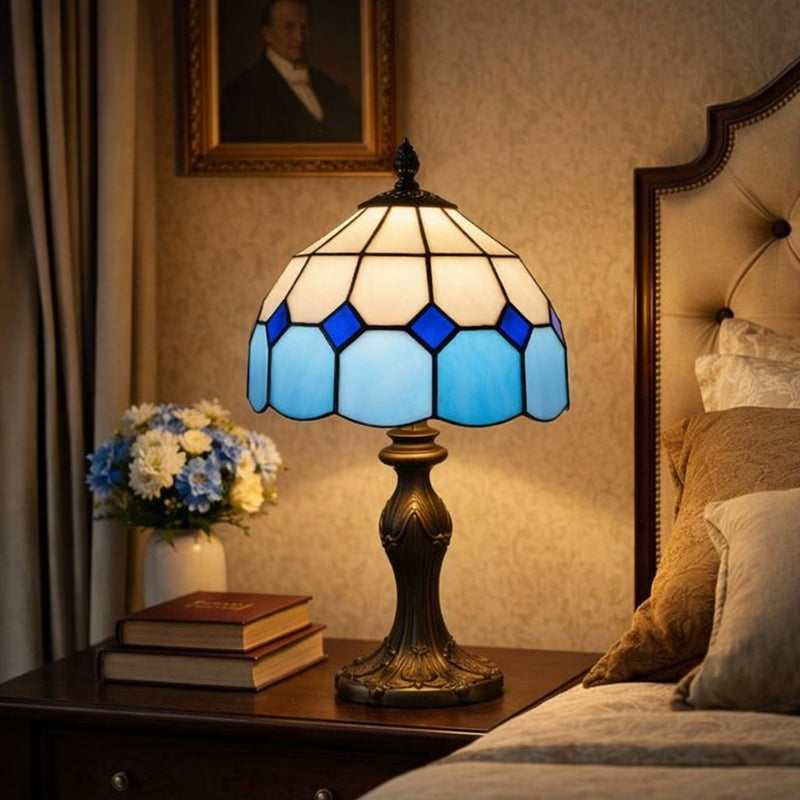Classic Tiffany Stained Glass Table Lamp