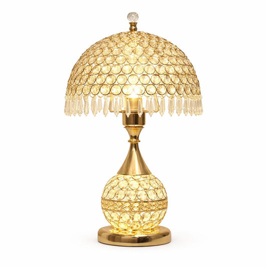 Luxury Mushroom Crystal Table Lamp