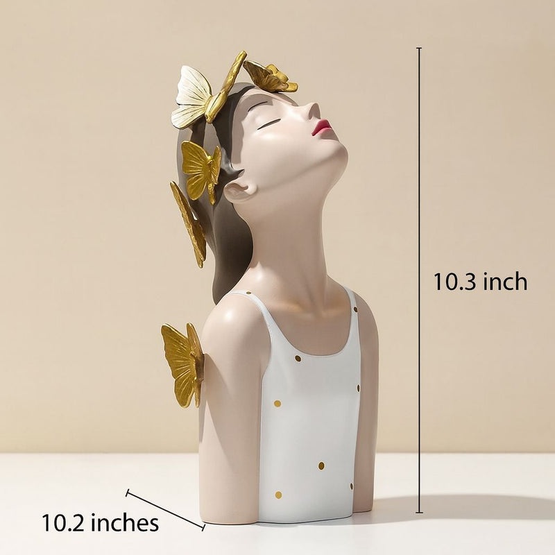 Bella Butterfly Doll Sculpture in Polka Dots (Limited Edition)