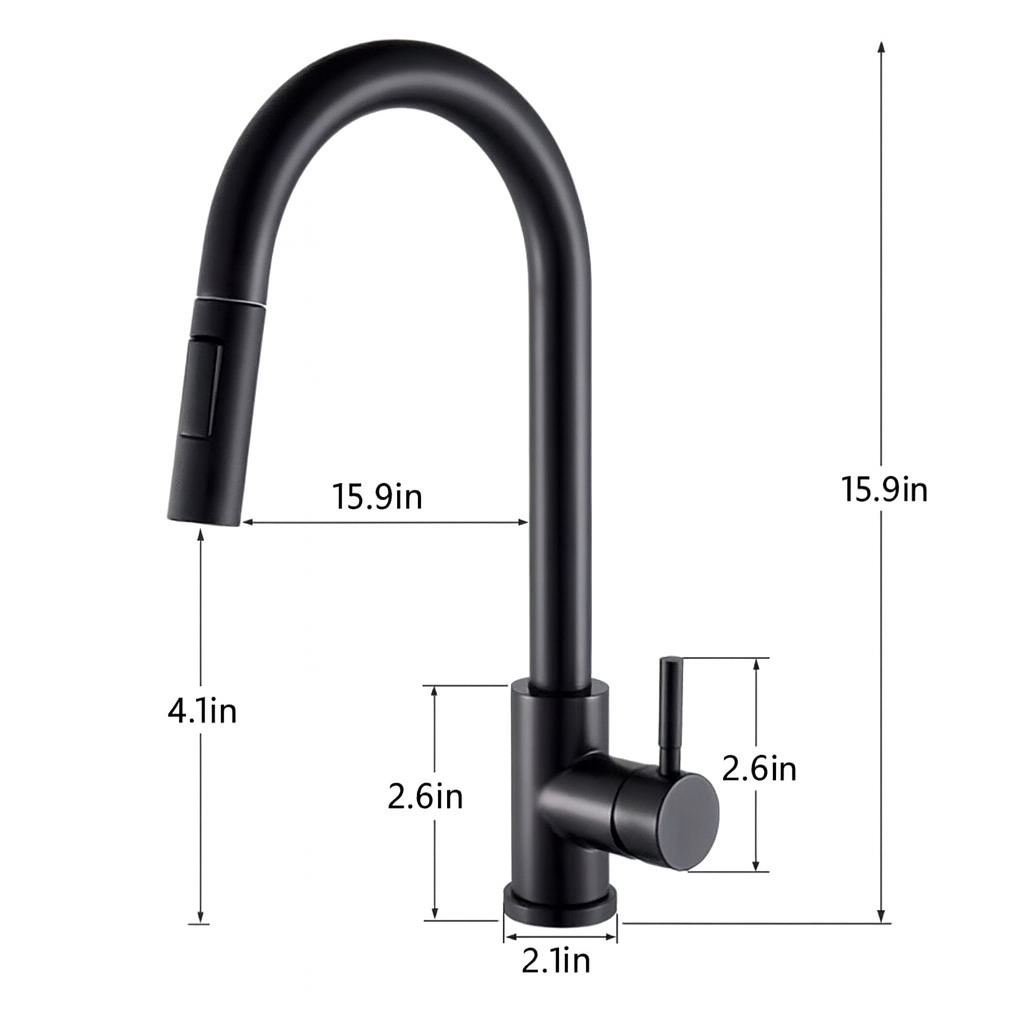 RetractLux Smart Touch Kitchen Faucet – Hot & Cold Water