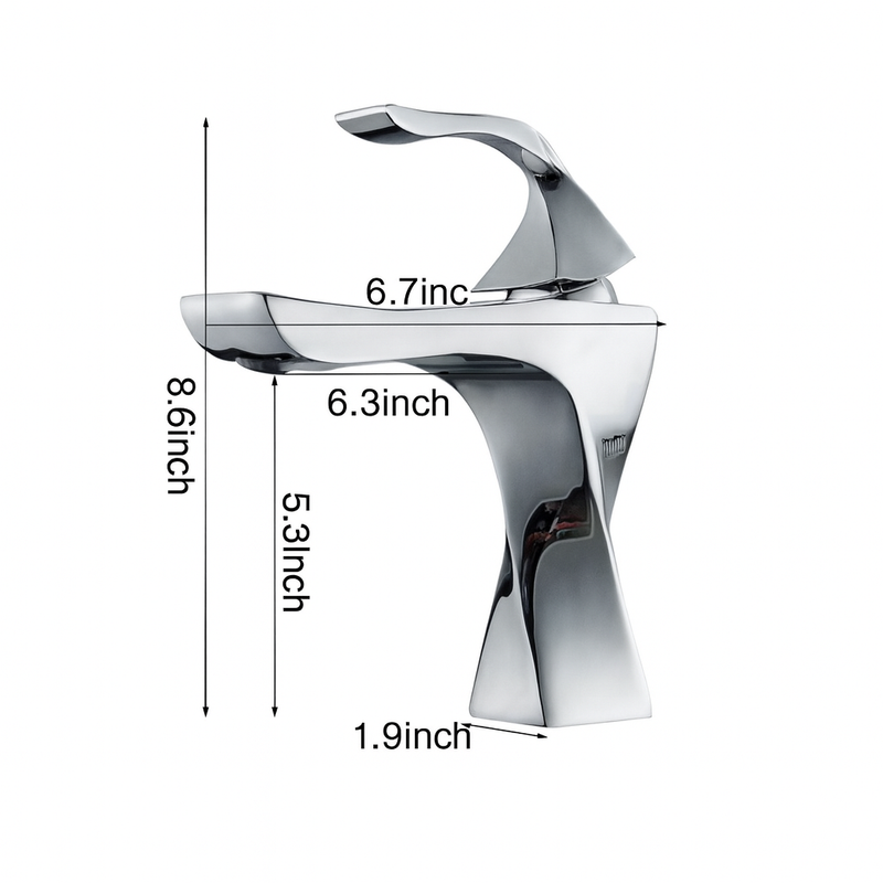 Classic Tressed Single Handle Faucet – Hot & Cold Water