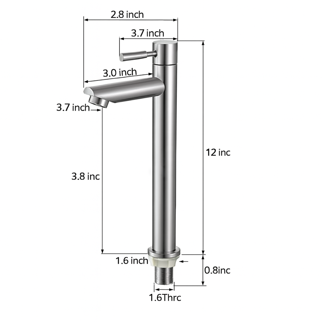 Minimalist Modern Bathroom Faucet Slender – Hot and Cold Mixer
