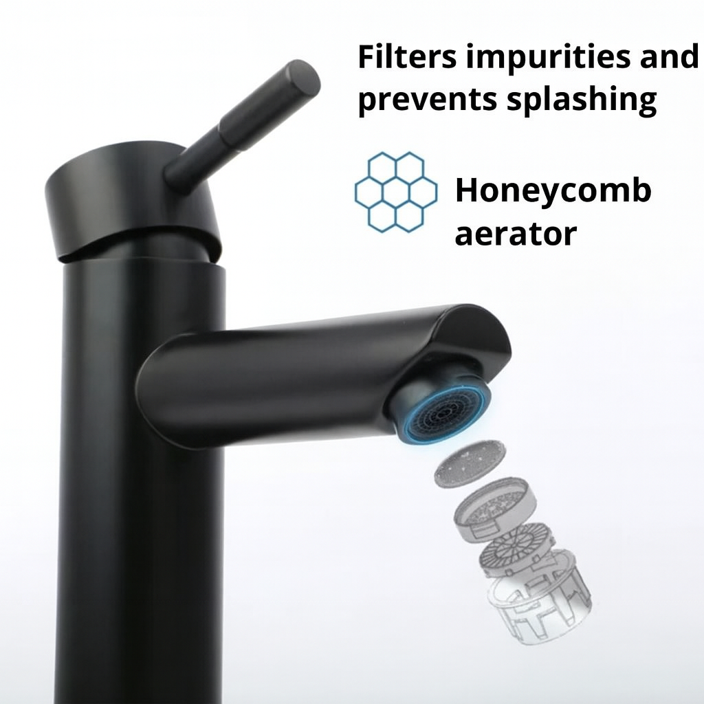 Minimalist Modern Bathroom Faucet Slender – Hot and Cold Mixer