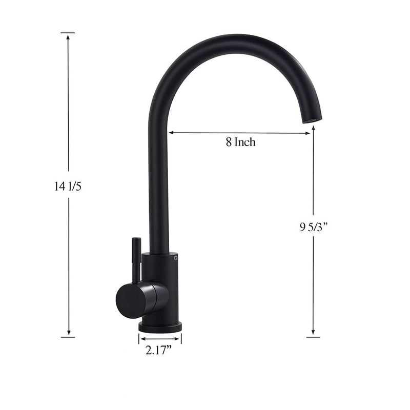 High Arc 360° Swivel Kitchen Mixer Tap – Hot & Cold
