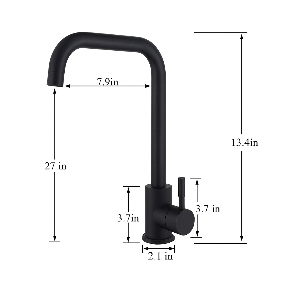 Quality Matte Faucet – Hot & Cold Water