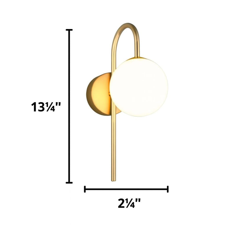 Wall Sconce Slim Sphere LED Light – Modern Minimalist Design