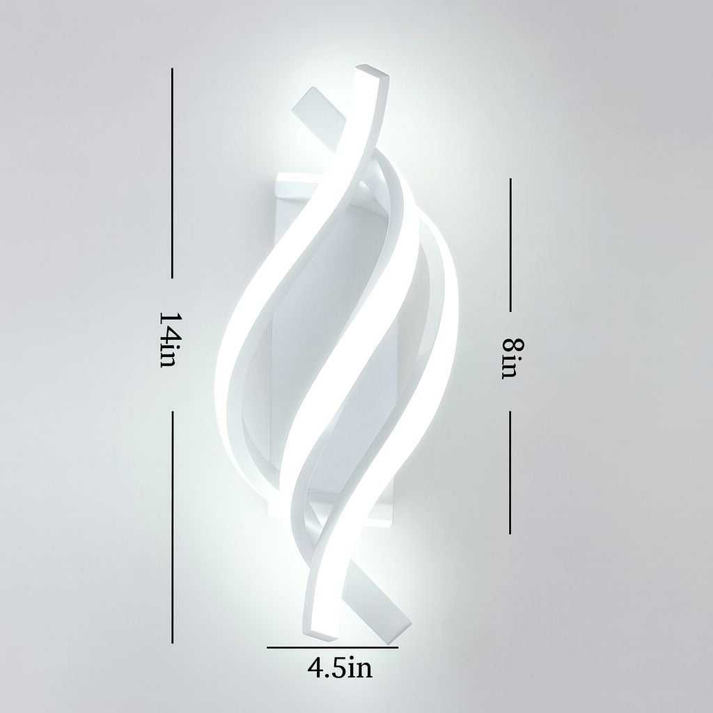 Triple Spiral LED Wall Lamp – Modern Decorative Sconce