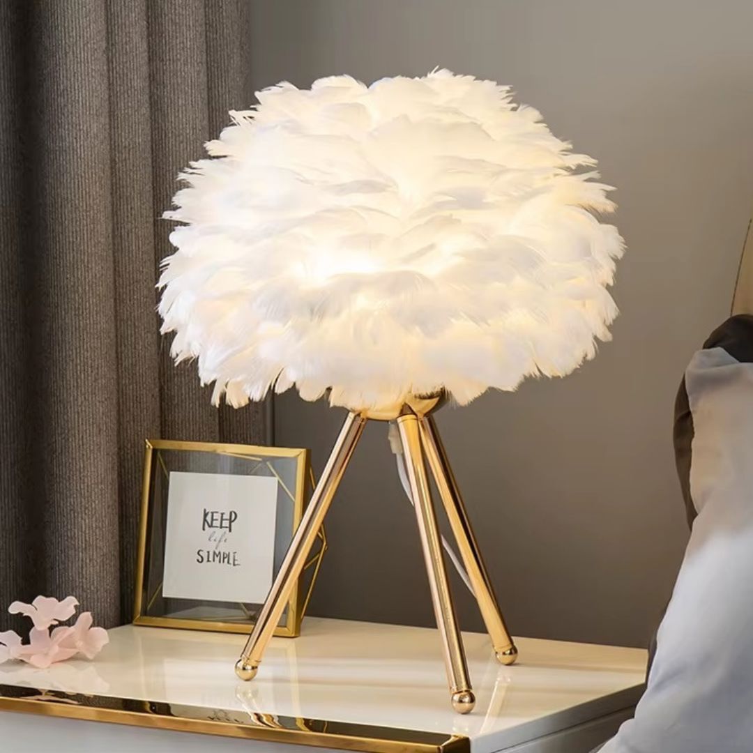 Feather Glow Table Lamp