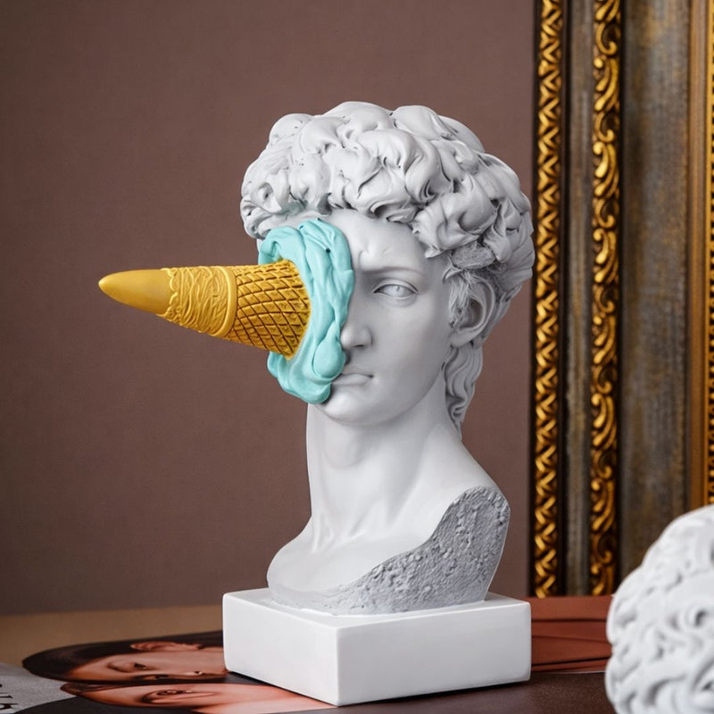 Creative Greek David Sculpture by Michelangelo