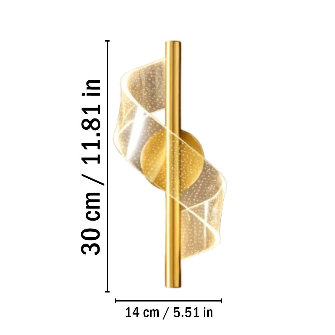 Acrylic Spiral LED Wall Lamp