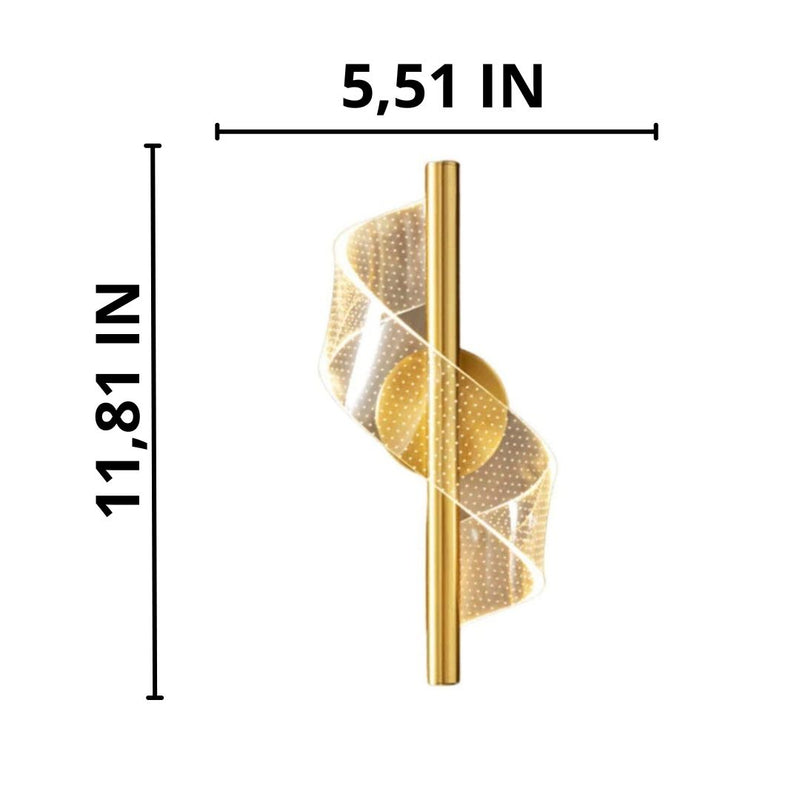 Acrylic Spiral Wall Lamp – Modern LED Decorative Sconce