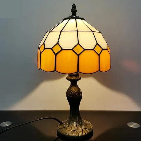 Classic Tiffany Stained Glass Table Lamp