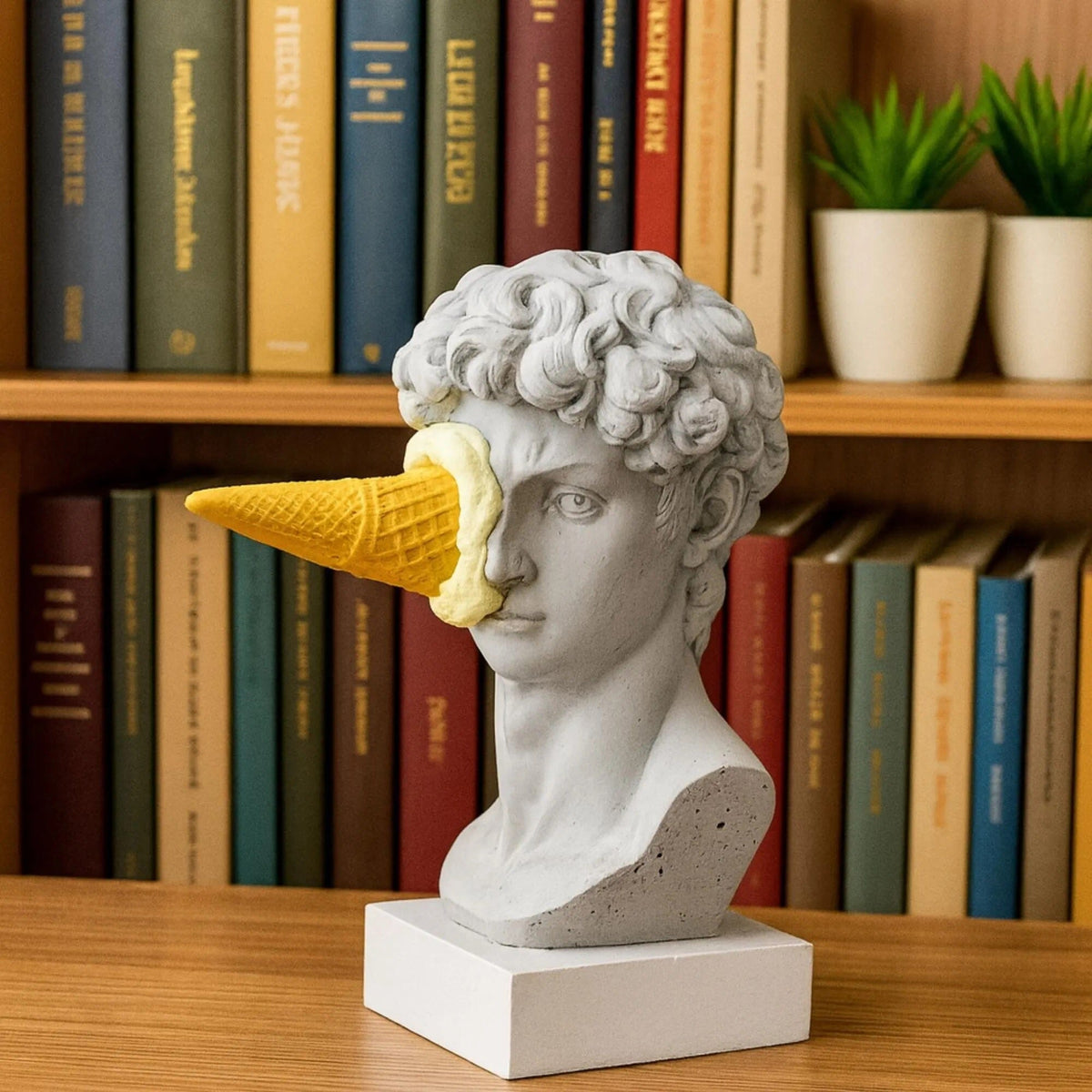 Creative Greek David Sculpture by Michelangelo