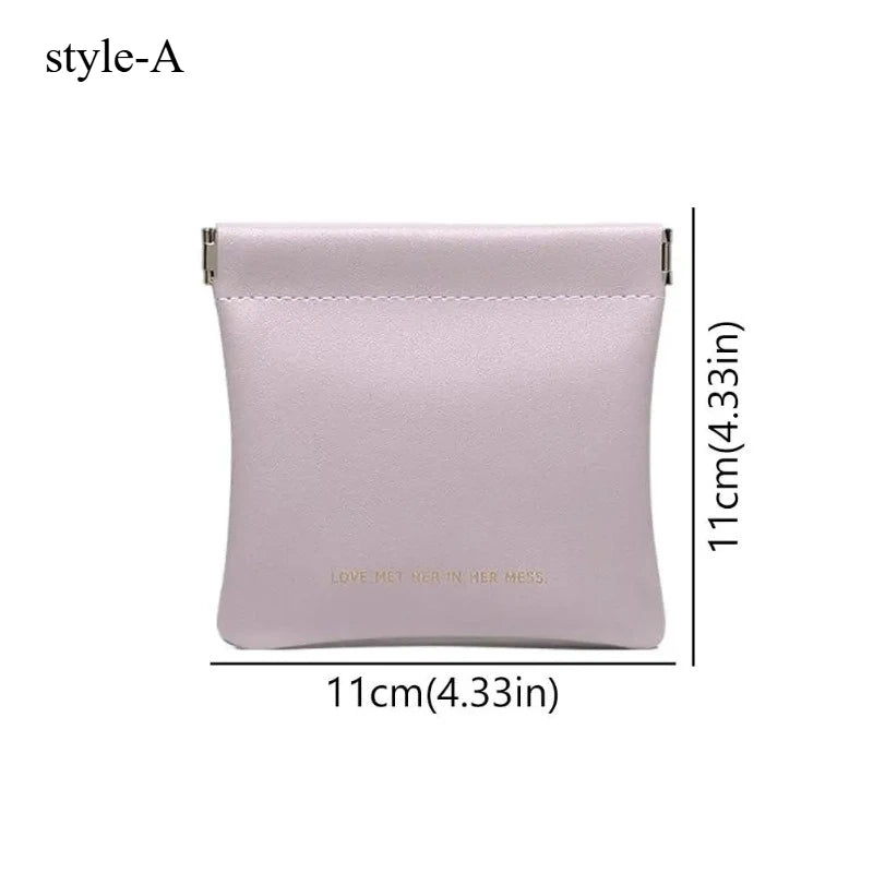 Mini PU Storage Bag – Cute & Multifunctional