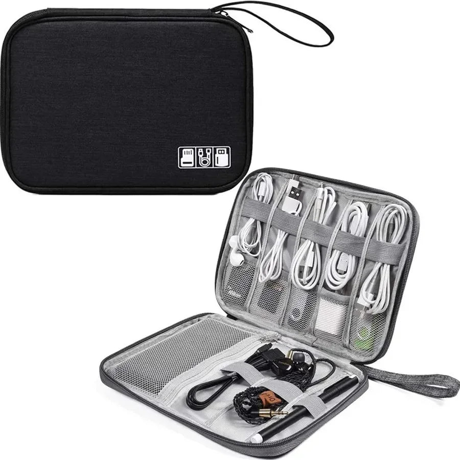 Multifunctional Travel Organizer – Compact Storage Pouch for Cables, Hard Drives & Small Items