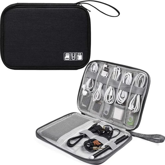 Multifunctional Travel Organizer – Compact Storage Pouch for Cables, Hard Drives & Small Items